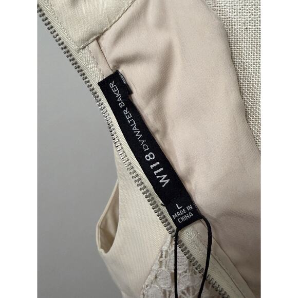 New W118 By WALTER BAKER Jennie Dress Ivory Sleeveless Laced MSRP $228 Large L - Picture 3 of 3